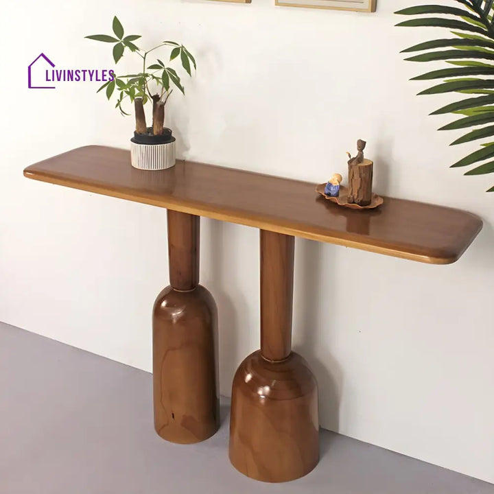 Kirill Solid Wood Console Table for Living Room