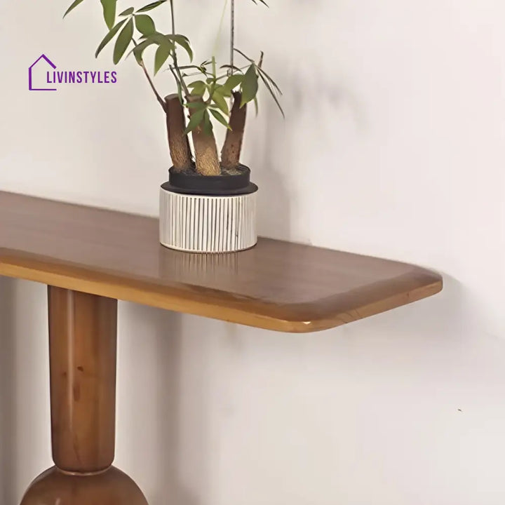 Kirill Solid Wood Console Table for Living Room