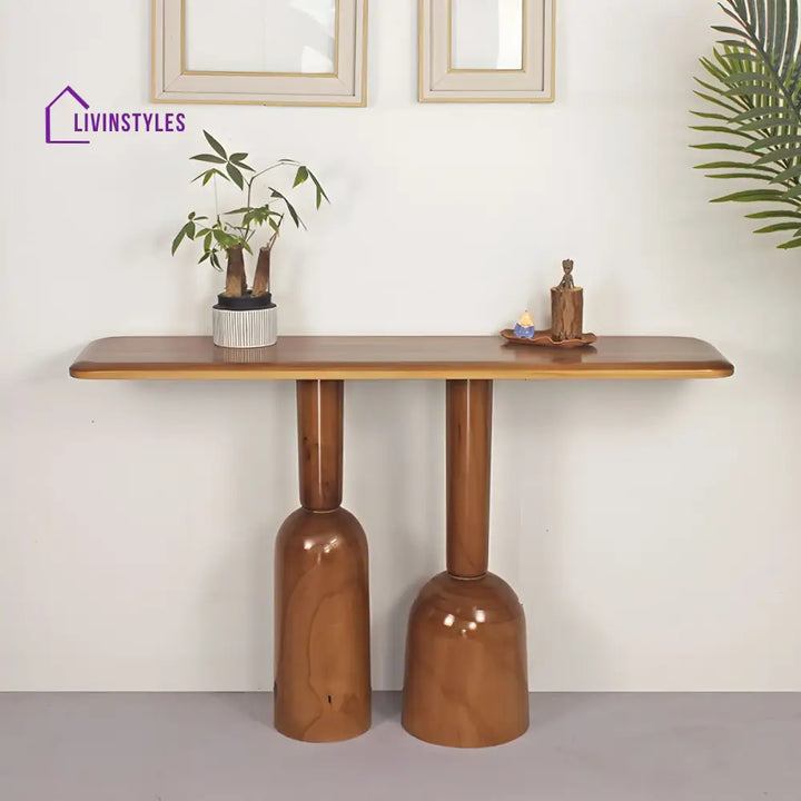 Kirill Solid Wood Console Table for Living Room