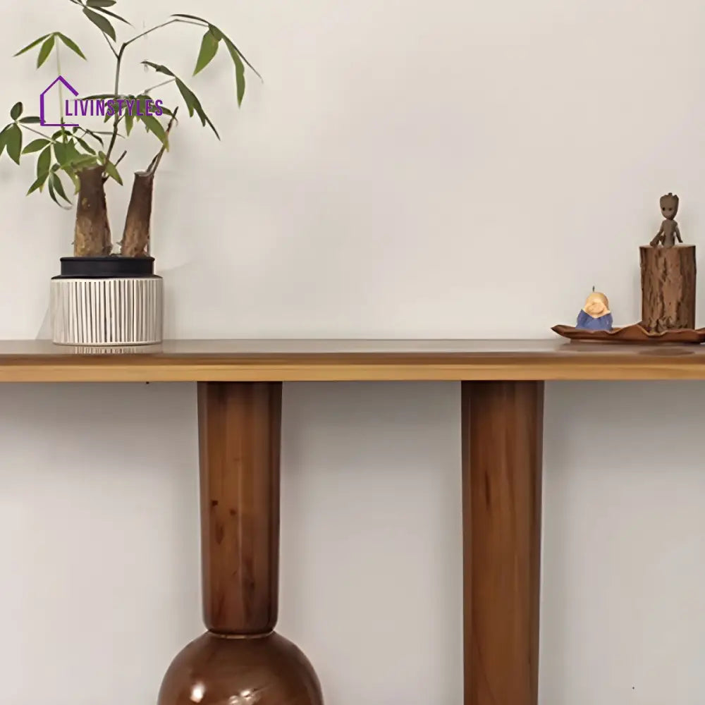 Kirill Solid Wood Console Table for Living Room