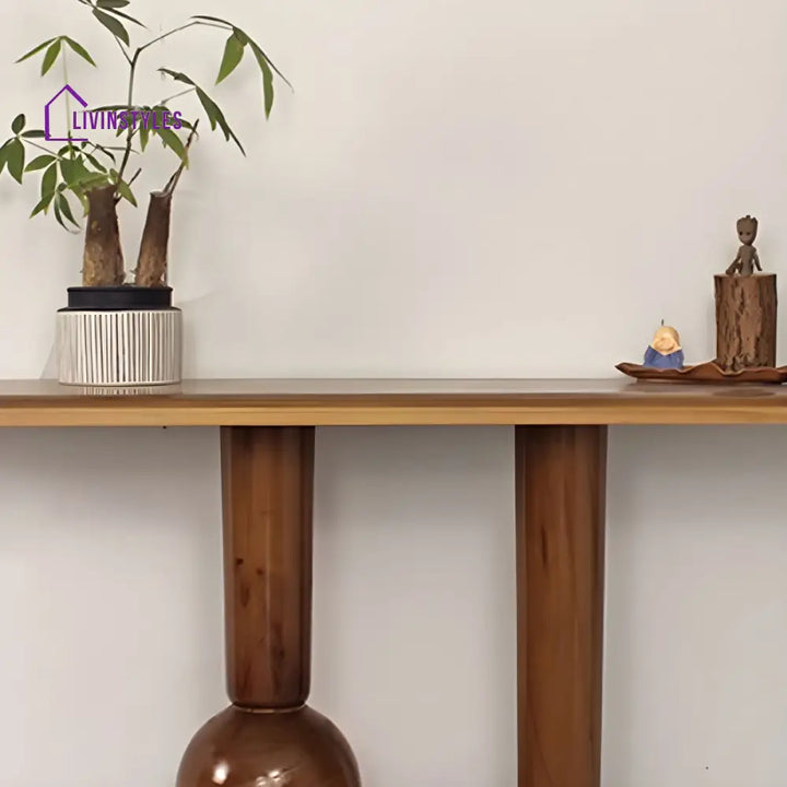 Kirill Solid Wood Console Table for Living Room