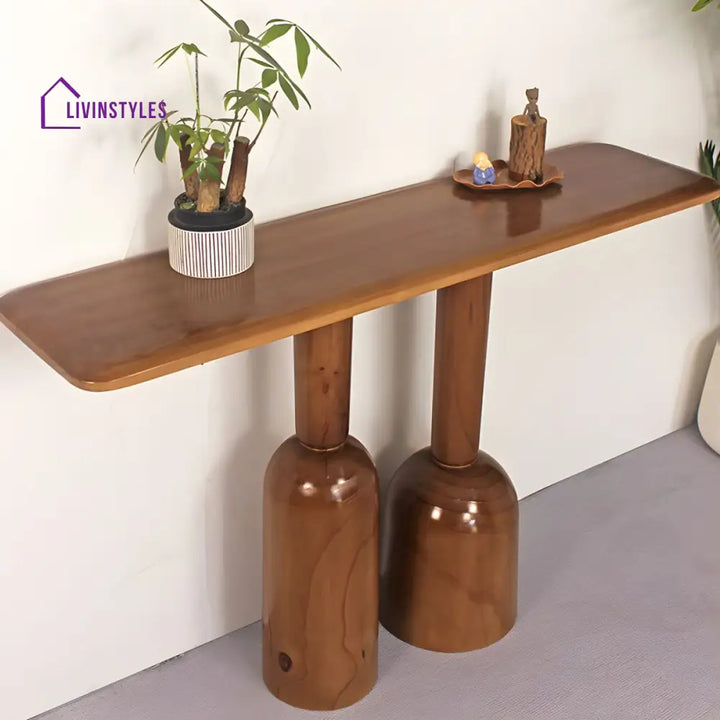 Kirill Solid Wood Console Table for Living Room