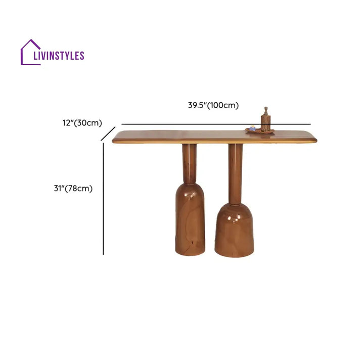 Kirill Solid Wood Console Table for Living Room