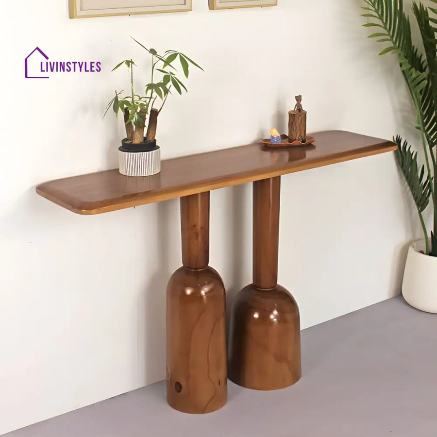Kirill Solid Wood Console Table for Living Room
