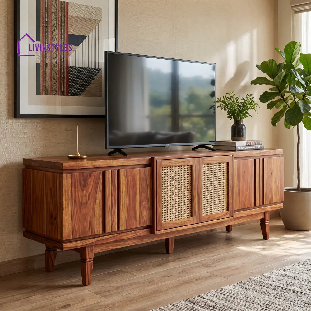 Kirthika Sheesham Wood Tv Unit for Living Room | Tv Cabinet | Tv Console