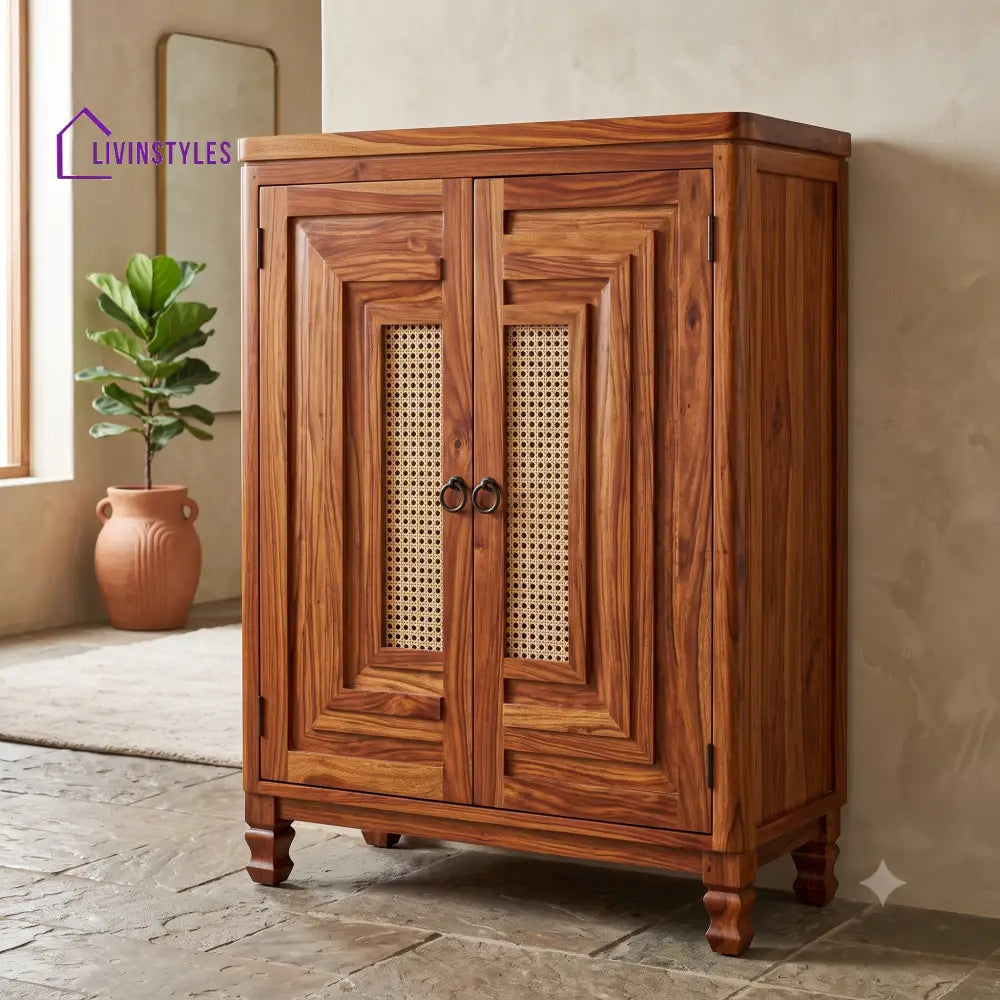 Kiruthika Wooden Shoe Rack for Home | Shoe Cabinet