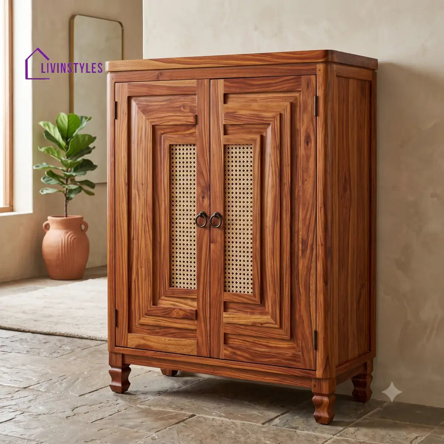 Kiruthika Wooden Shoe Rack for Home | Shoe Cabinet