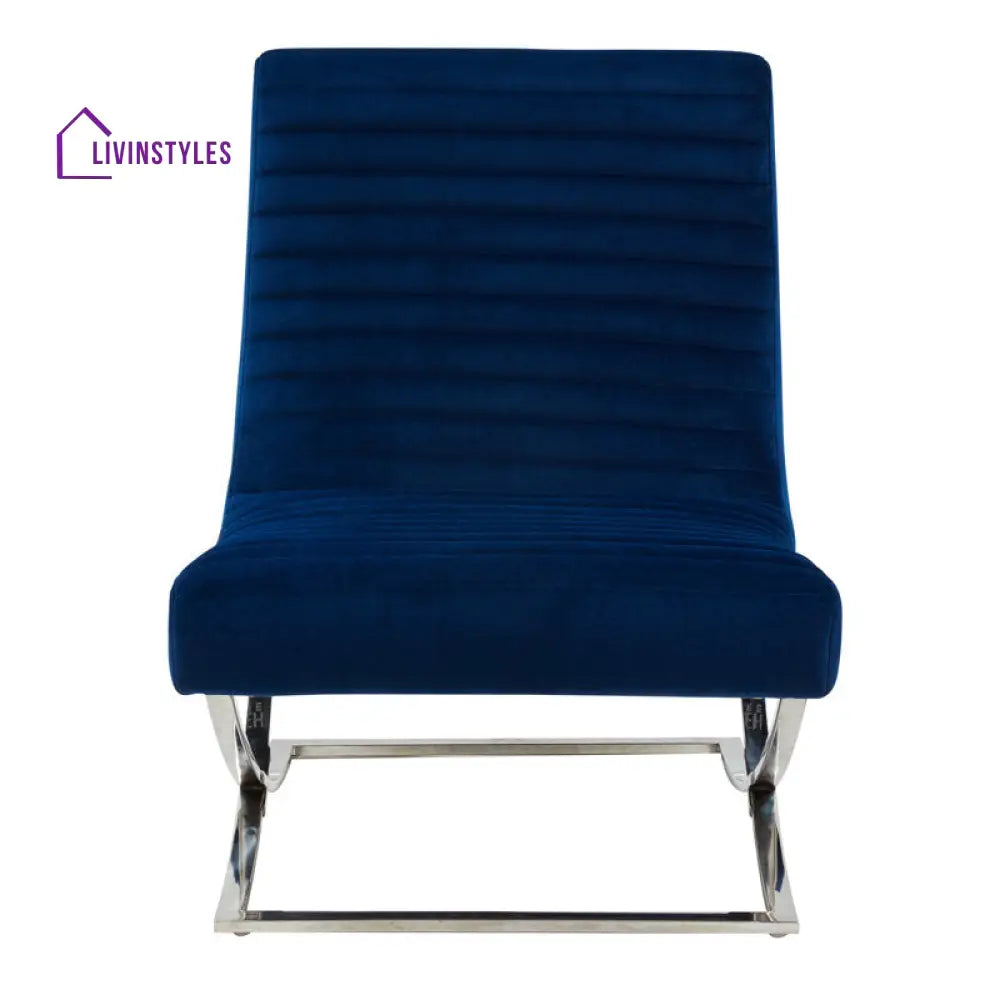 Kiyara Metal and Fabric Arm Chair | Living Room Chair | Lounge Chair