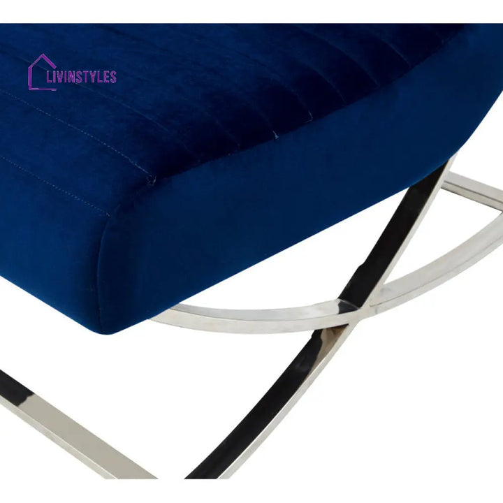 Kiyara Metal and Fabric Arm Chair | Living Room Chair | Lounge Chair