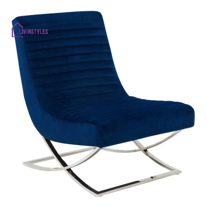 Kiyara Metal and Fabric Arm Chair | Living Room Chair | Lounge Chair