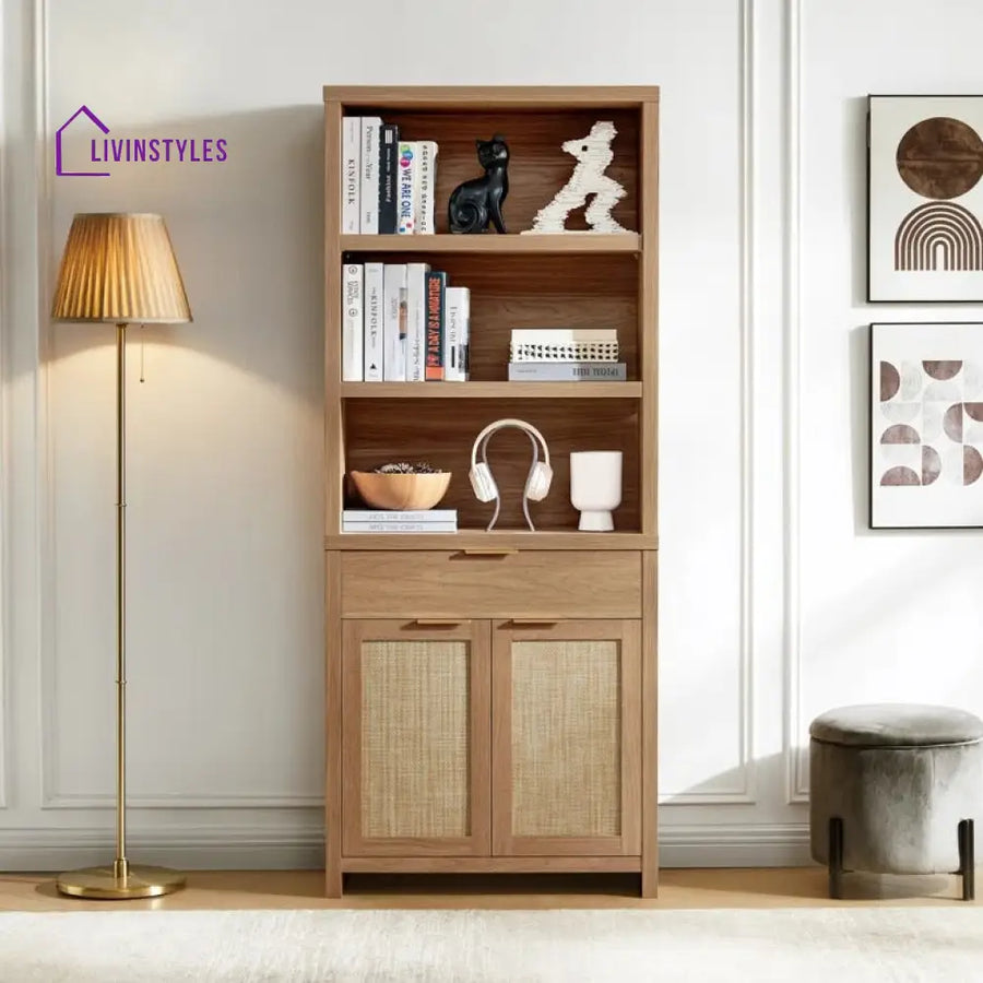 Klavdia Engineered Wood Bookshelves | Bookshelf for Living Room | Bedroom | Drawing Room | Study Room