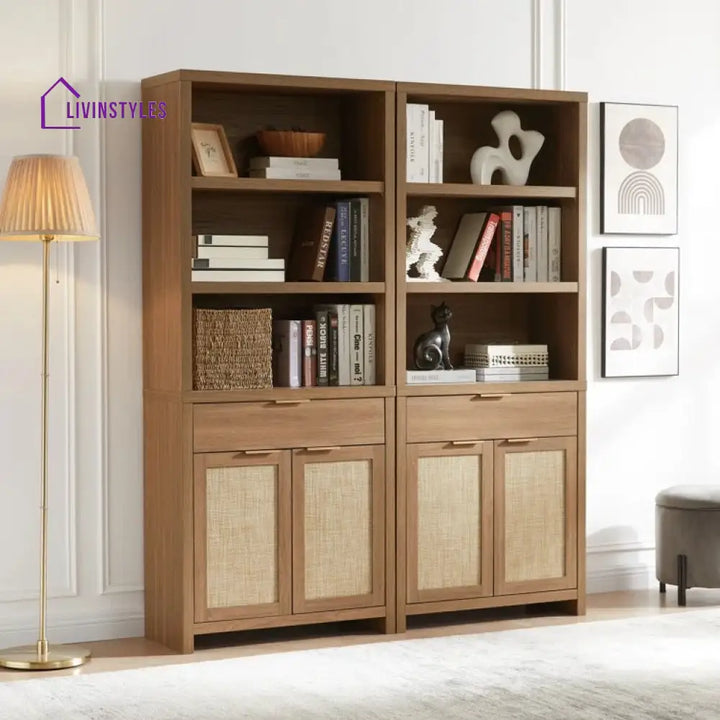 Klavdia Engineered Wood Bookshelves | Bookshelf for Living Room | Bedroom | Drawing Room | Study Room