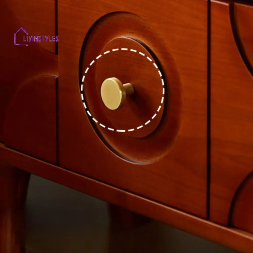 Klavdia Solid Walnut Wood Bedside Table for Luxury Homes