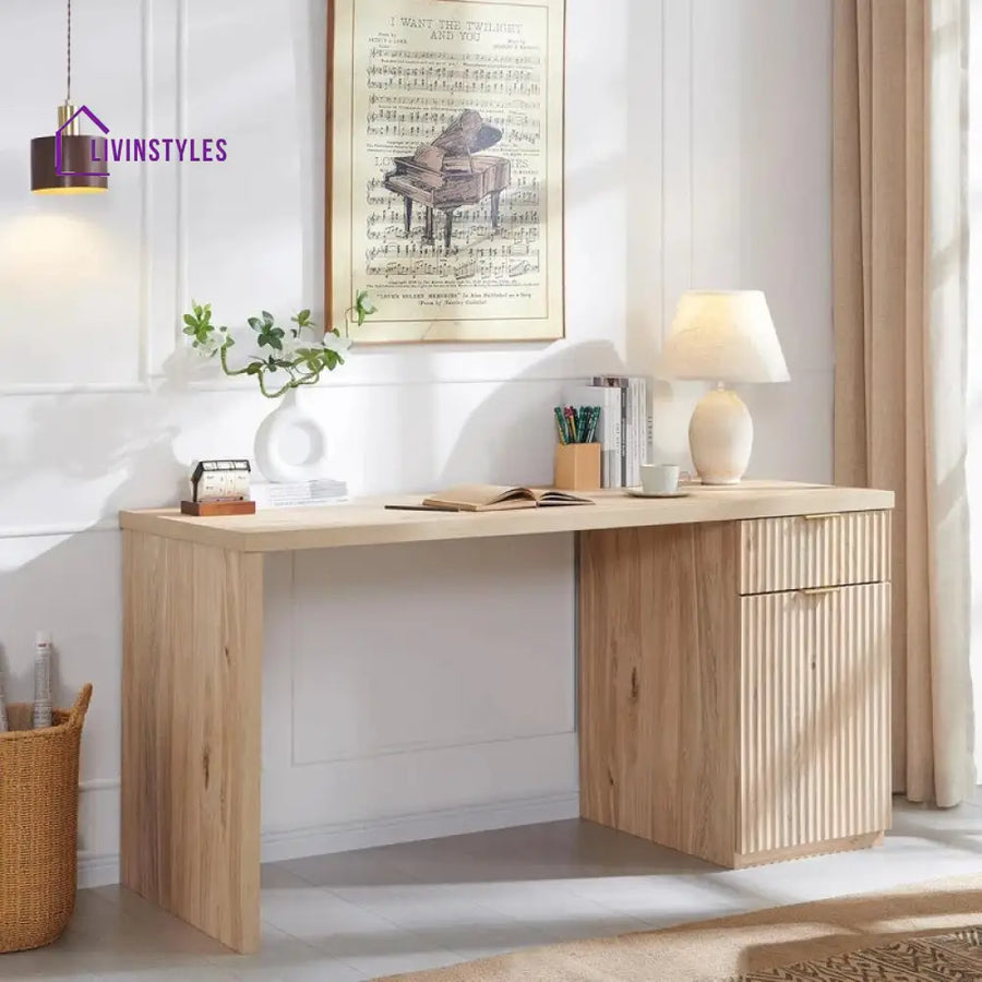 Klavdiya Solid Wood Study Table for Students