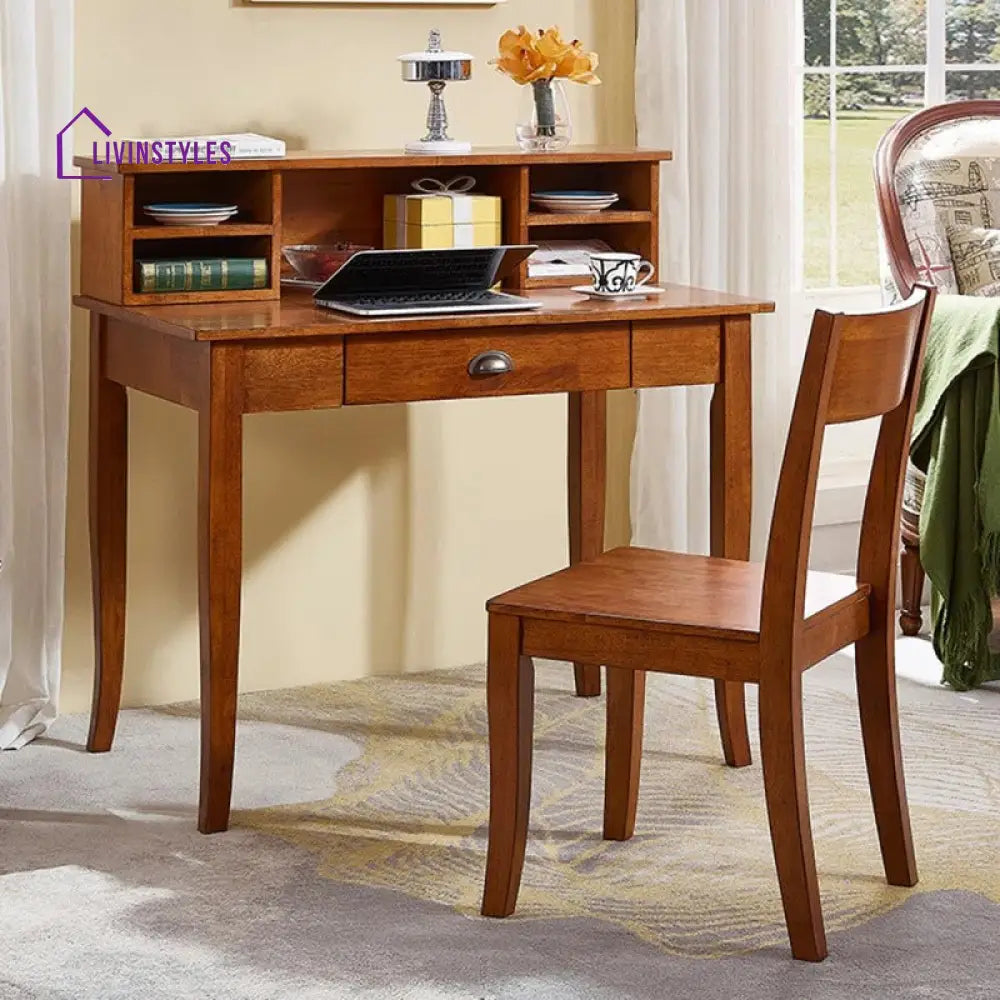 Klim Solid Wood Study Table for Students