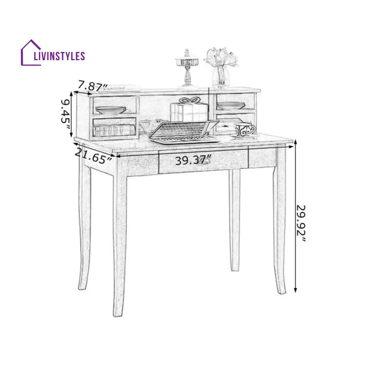 Klim Solid Wood Study Table for Students