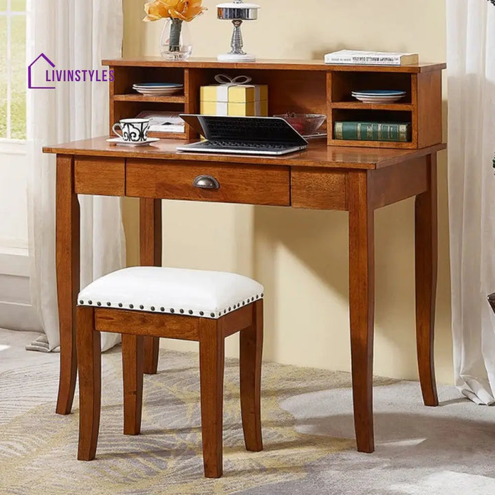 Klim Solid Wood Study Table for Students