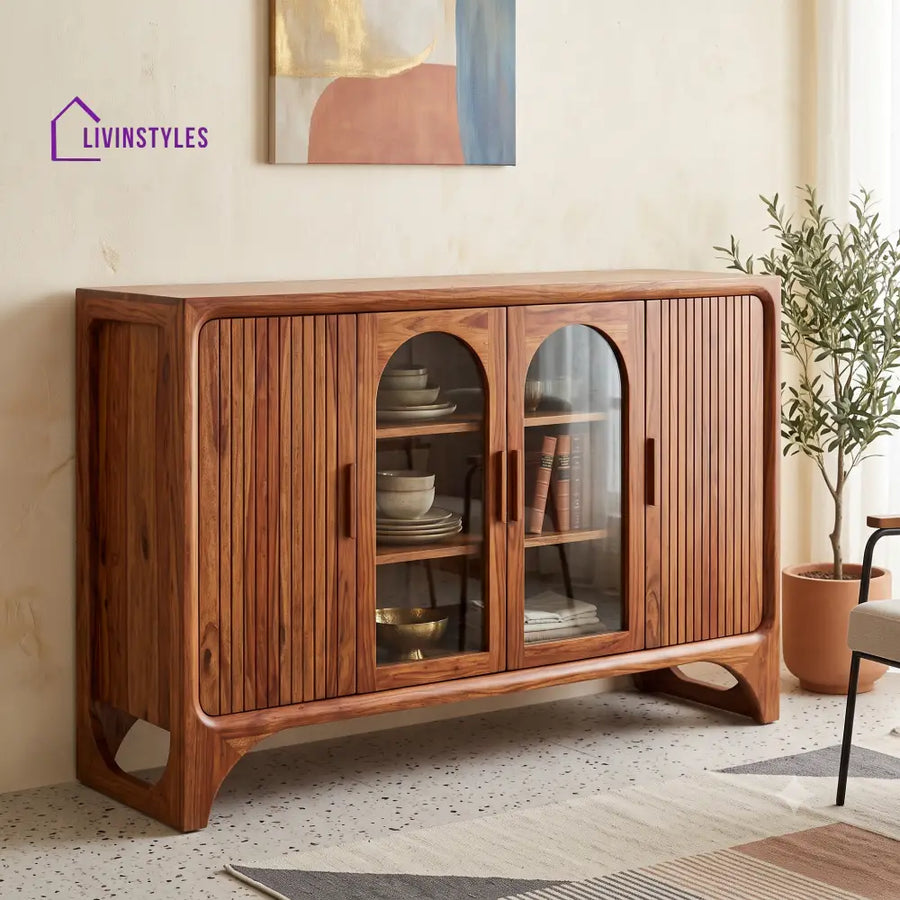 Kokila Premium Sheesham Wood Sideboard and Cabinet for Living Room