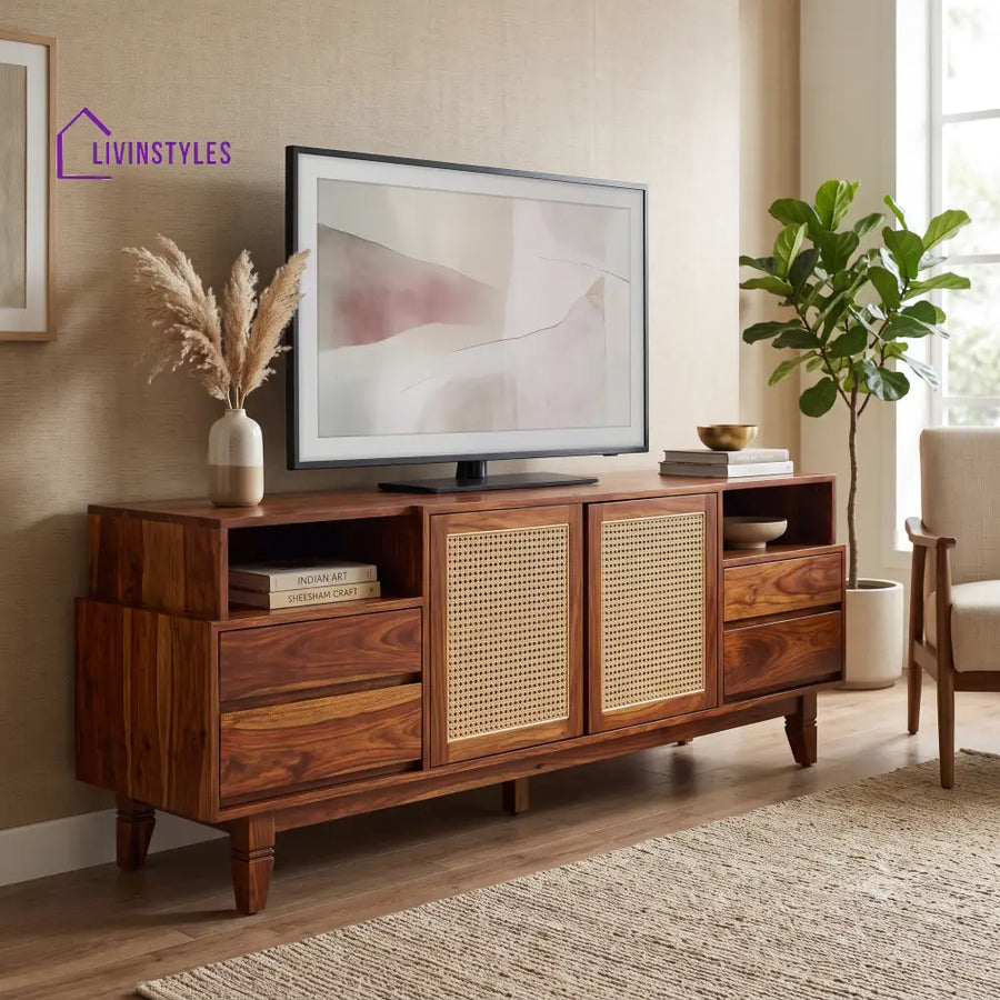 Kokila Sheesham Wood Tv Unit for Living Room | Tv Cabinet | Tv Console