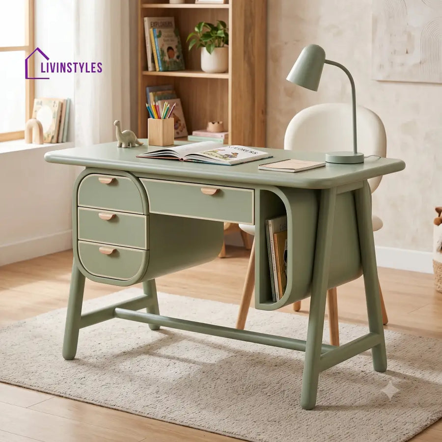 Komalavalli Mango Wood Kids Study Table | Study Table for Kids