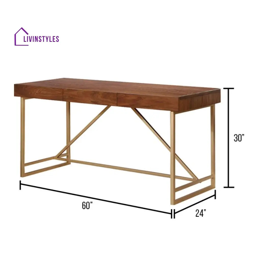 Konstantin Solid Wood Study Table for Students
