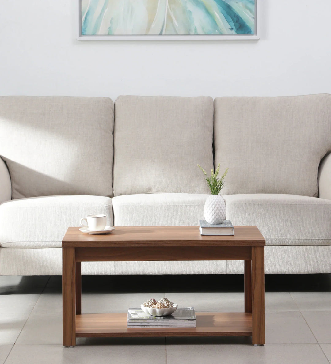 Omkarwood “LuxeEdge” Coffee Table