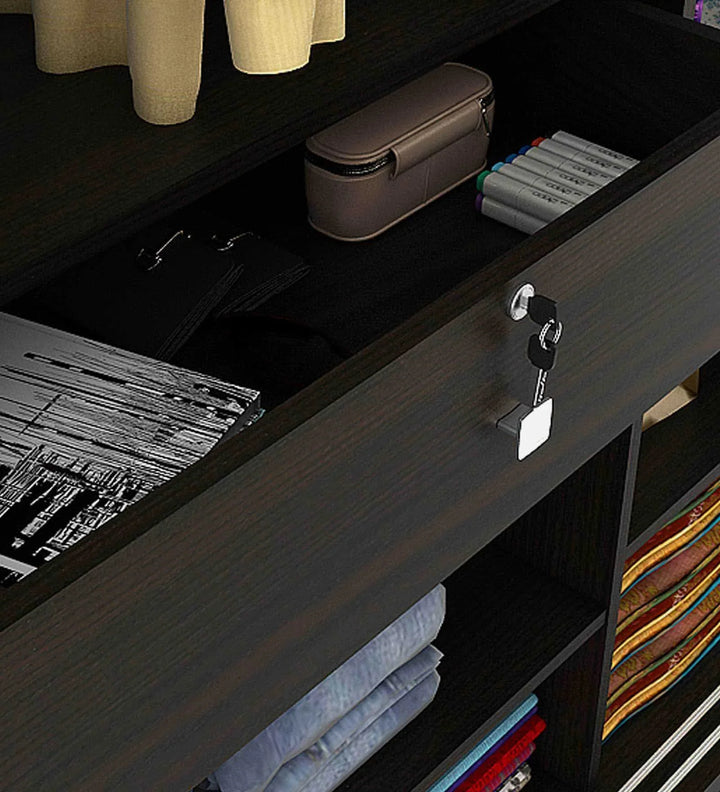 OmkarWood "Maple Luxe" Premium Sliding Wardrobe