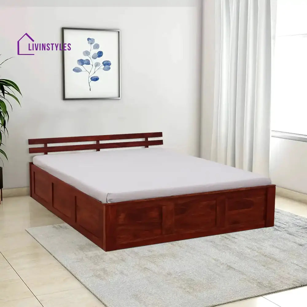 Amol Sheesham Wood Storage Beds Queen / Honey Bedroom Furniture Sets