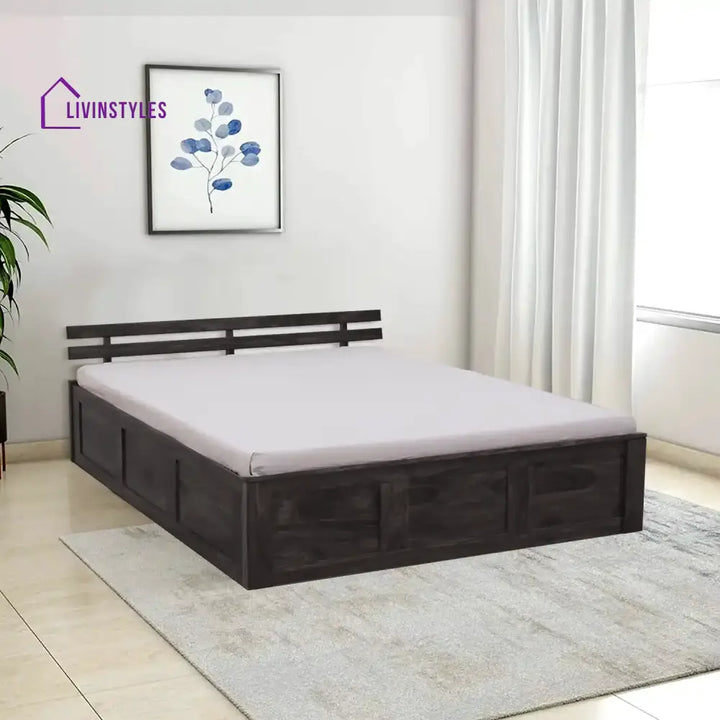 Amol Sheesham Wood Storage Beds Queen / Walnut Bedroom Furniture Sets