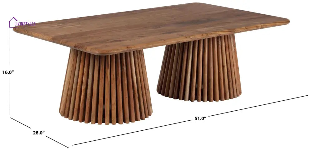 Kratika Solid Wood Designer Coffee Table for Living Room