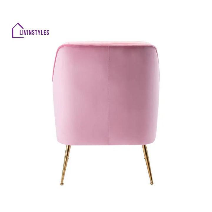 Krisha Metal and Fabric Arm Chair | Living Room Chair | Lounge Chair