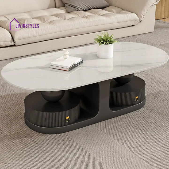 Krisha Stainless Steel Frame Coffee Table for Living Room