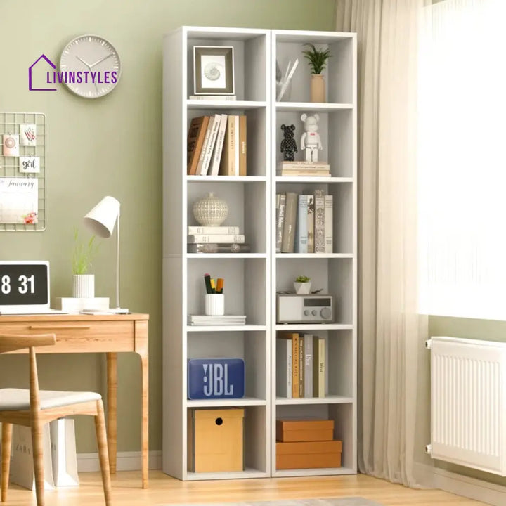 Kristina Engineered Wood Bookshelves | Bookshelf for Living Room | Bedroom | Drawing Room | Study Room