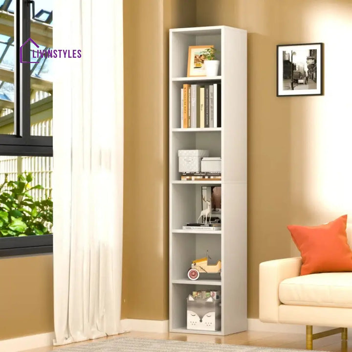 Kristina Engineered Wood Bookshelves | Bookshelf for Living Room | Bedroom | Drawing Room | Study Room