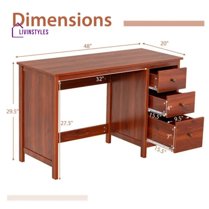 Kristina Solid Wood Study Table for Students