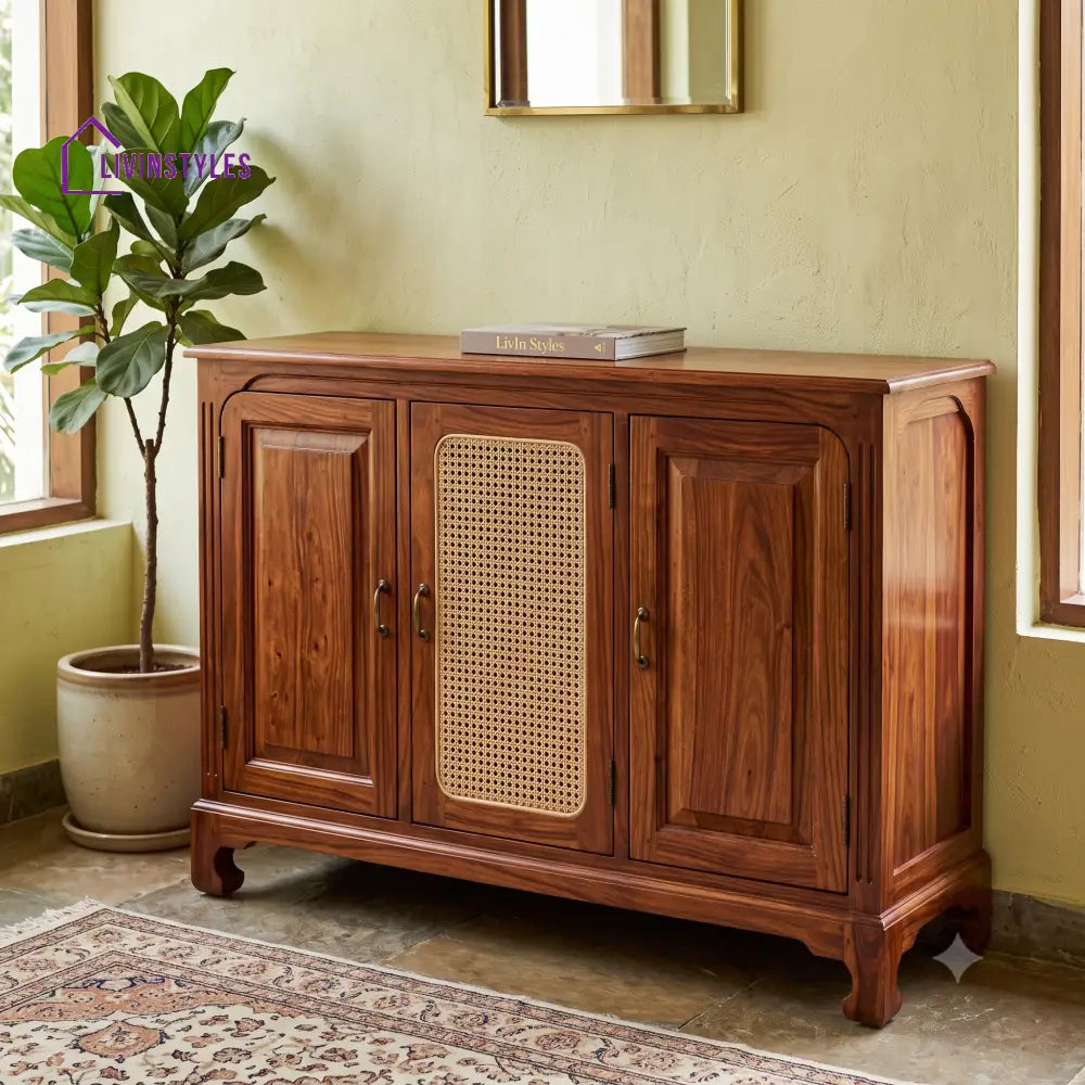Krithika Sheesham Wood Shoe Rack | Wooden Shoe Cabinet