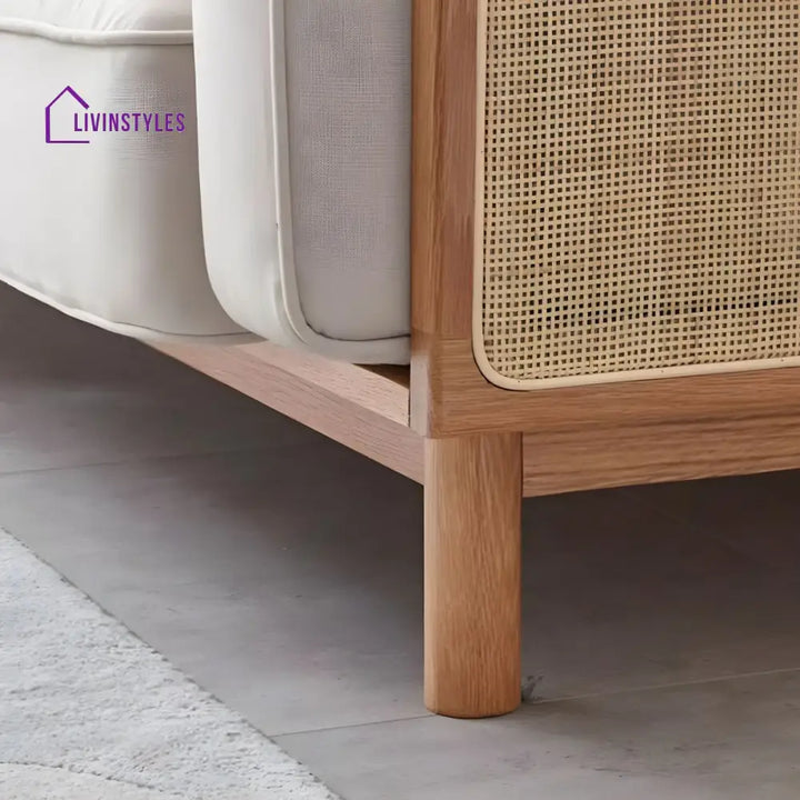 Krithya Solid Wood 3 Seater Sofa for Living Room