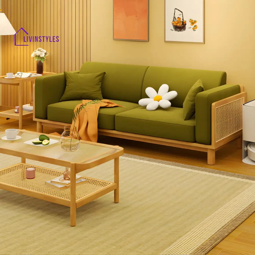 Krithya Solid Wood 3 Seater Sofa for Living Room