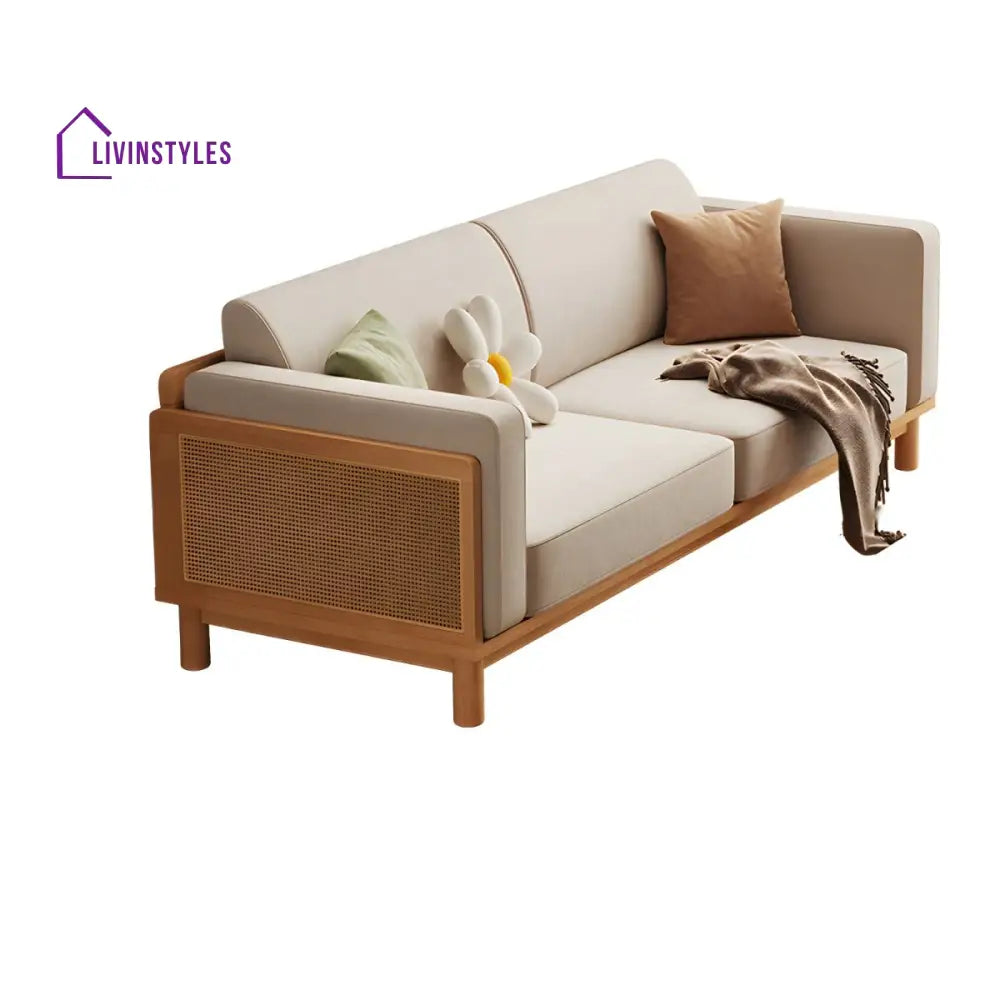 Krithya Solid Wood 3 Seater Sofa for Living Room