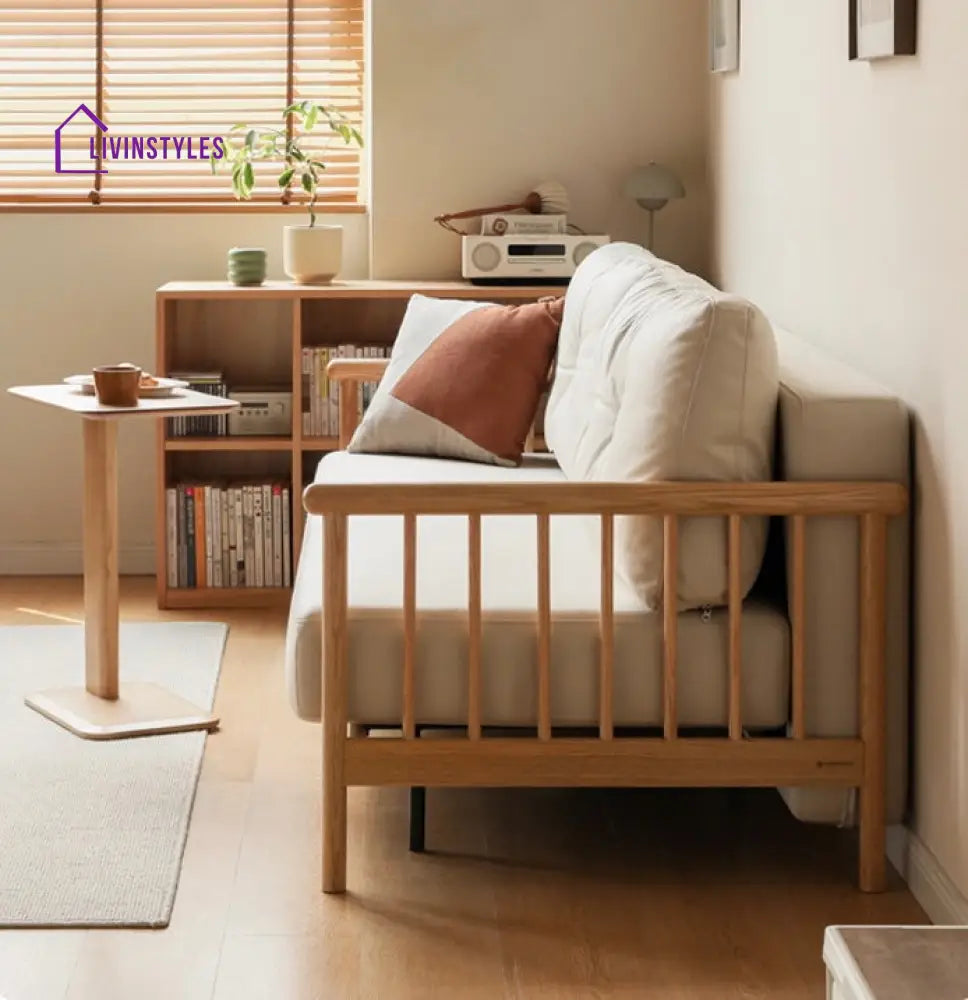 Krithya Solid Wood Sofa Come Bed | Easy Folding Sofa Come Bed