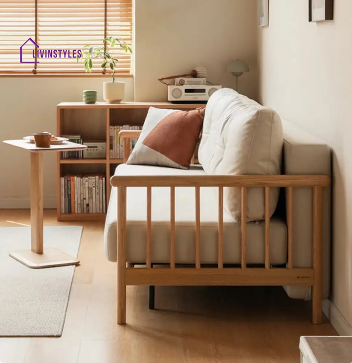 Krithya Solid Wood Sofa Come Bed | Easy Folding Sofa Come Bed