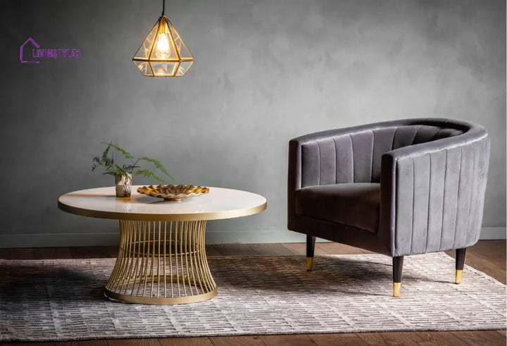 Kriti Metal Coffee Table For Living Room