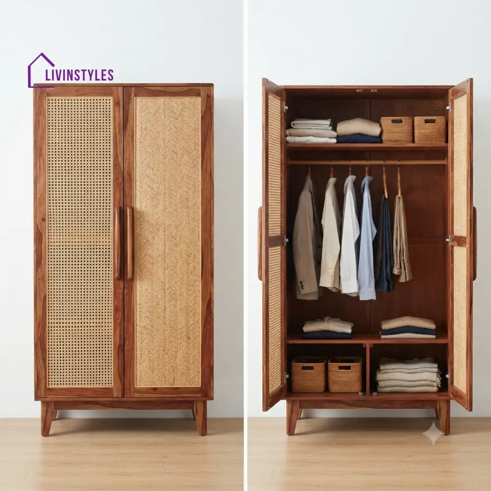 Kriti Wooden Wardrobe for Clothes | Cupboard for Clothes
