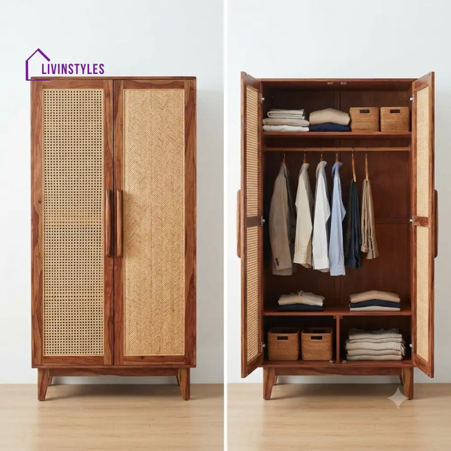 Kriti Wooden Wardrobe for Clothes | Cupboard for Clothes