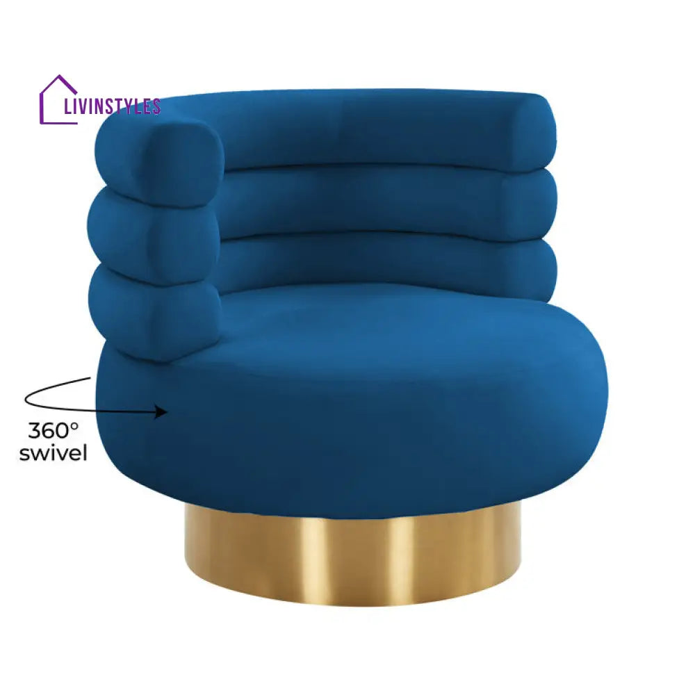 Kriva Metal and Fabric Arm Chair | Living Room Chair | Lounge Chair