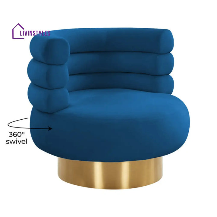 Kriva Metal and Fabric Arm Chair | Living Room Chair | Lounge Chair