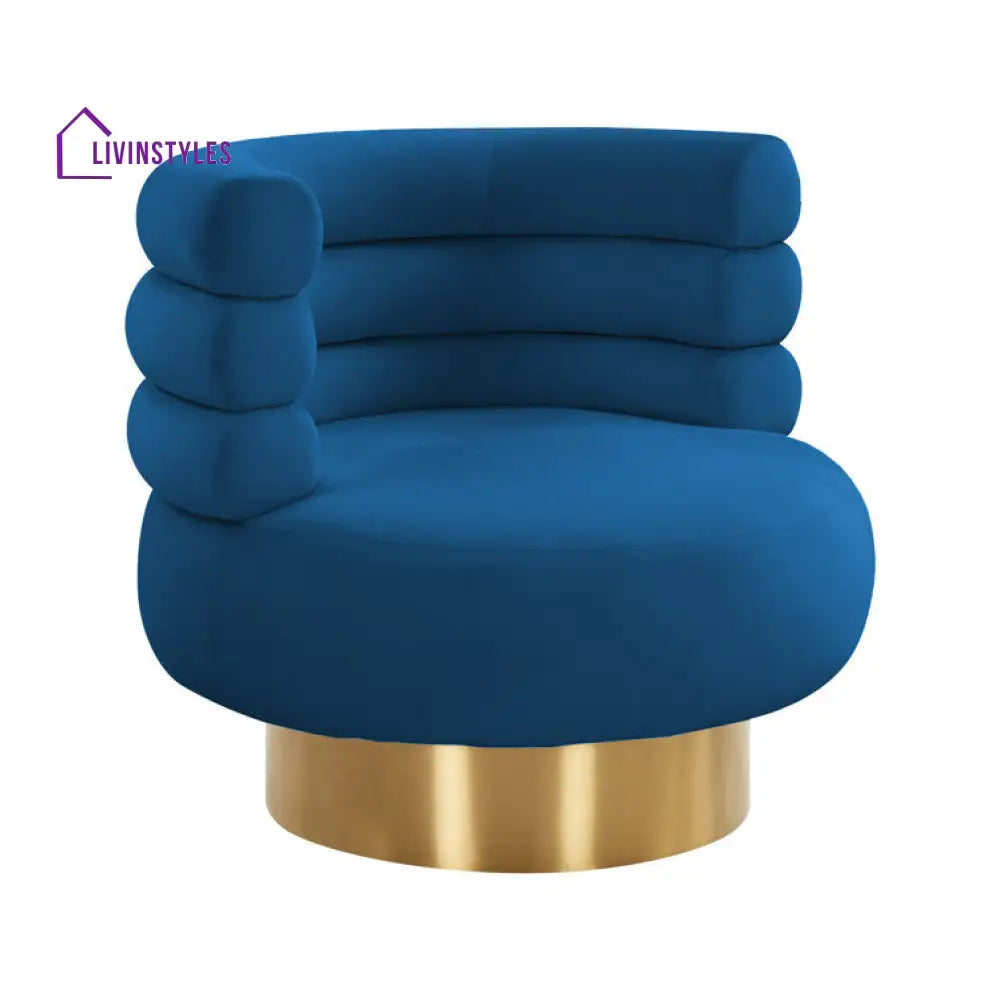Kriva Metal and Fabric Arm Chair | Living Room Chair | Lounge Chair