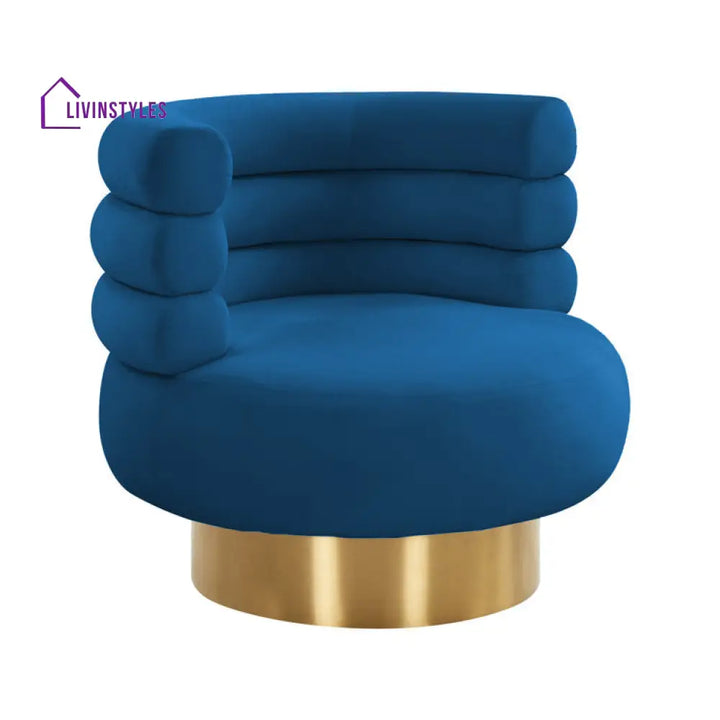 Kriva Metal and Fabric Arm Chair | Living Room Chair | Lounge Chair