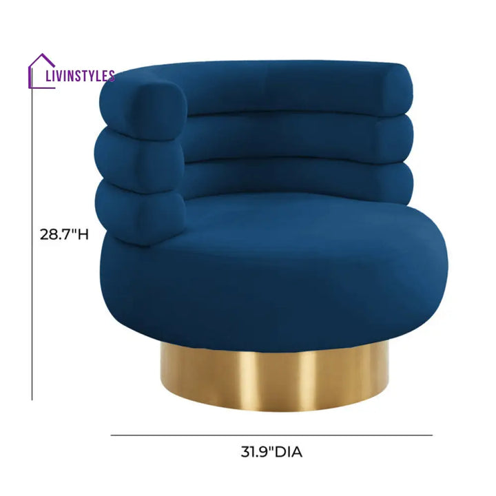 Kriva Metal and Fabric Arm Chair | Living Room Chair | Lounge Chair