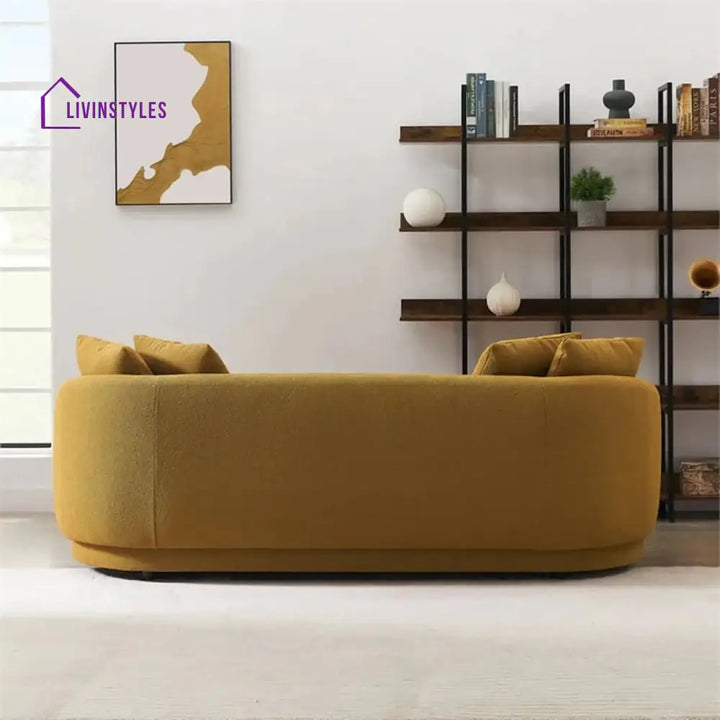 Ksenia 3 Seater Sofa in brown colour